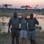 Matamo, Joseph and I enjoy sundowners together