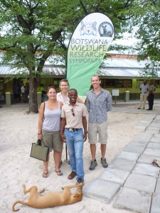 Team members at the Botswana Wildlife Research Symposium